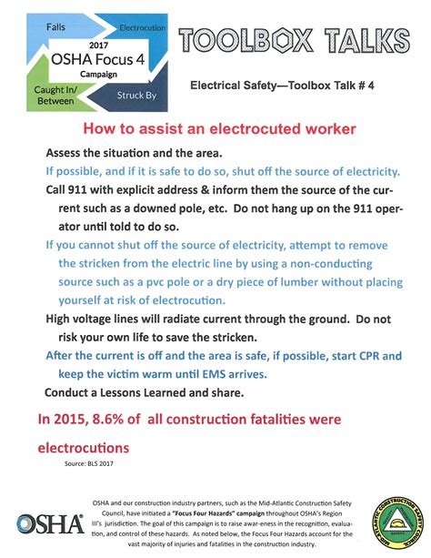 electrical shock tool box talk|electrical tool box talk.